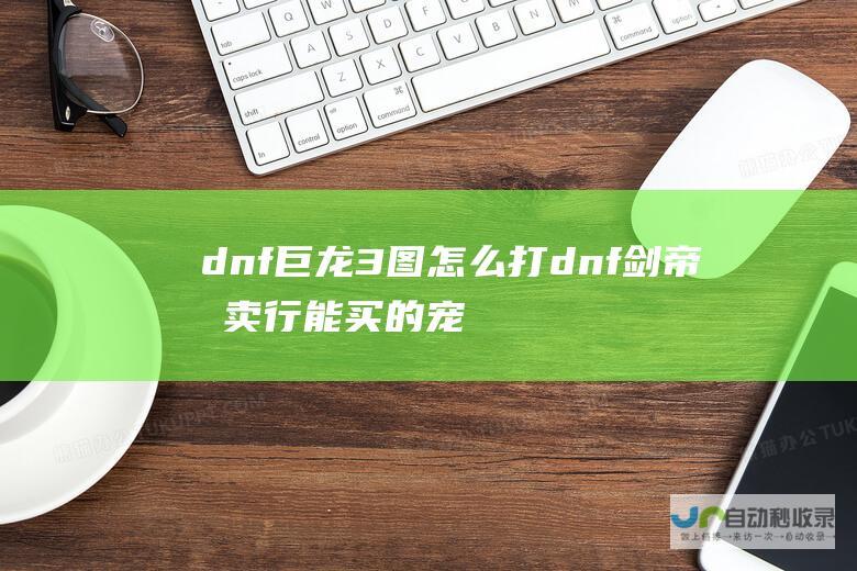 dnf巨龙3图怎么打 dnf剑帝拍卖行能买的宠物 (dnf巨龙3图攻略)