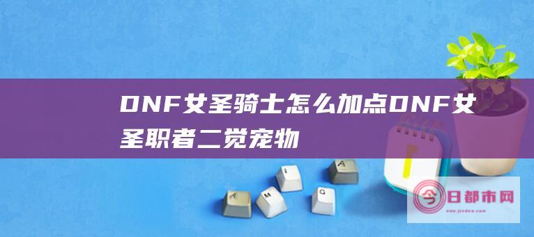 DNF女圣骑士怎么加点 DNF女圣职者二觉宠物自选礼盒 (DNF女圣骑士)